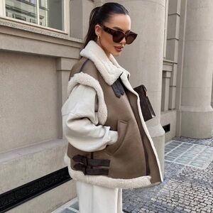 ZARA BLOGGERS FAVORITE COMBINATION FLEECE VEST